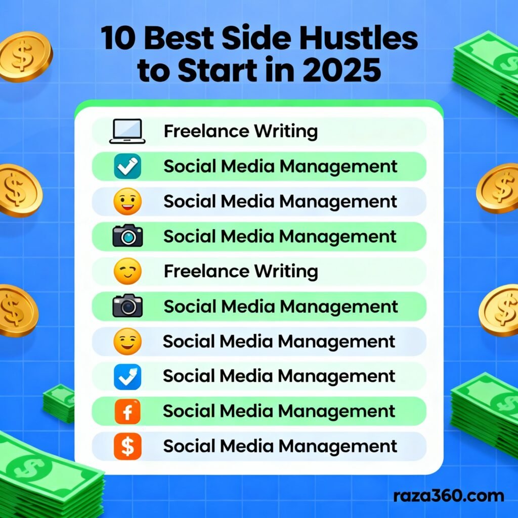 10 Best Side Hustles to Start in 2025 (Earn Extra Income)