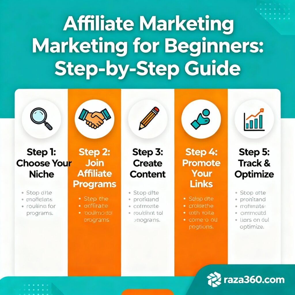 Affiliate Marketing for Beginners: Step-by-Step Guide (2025)