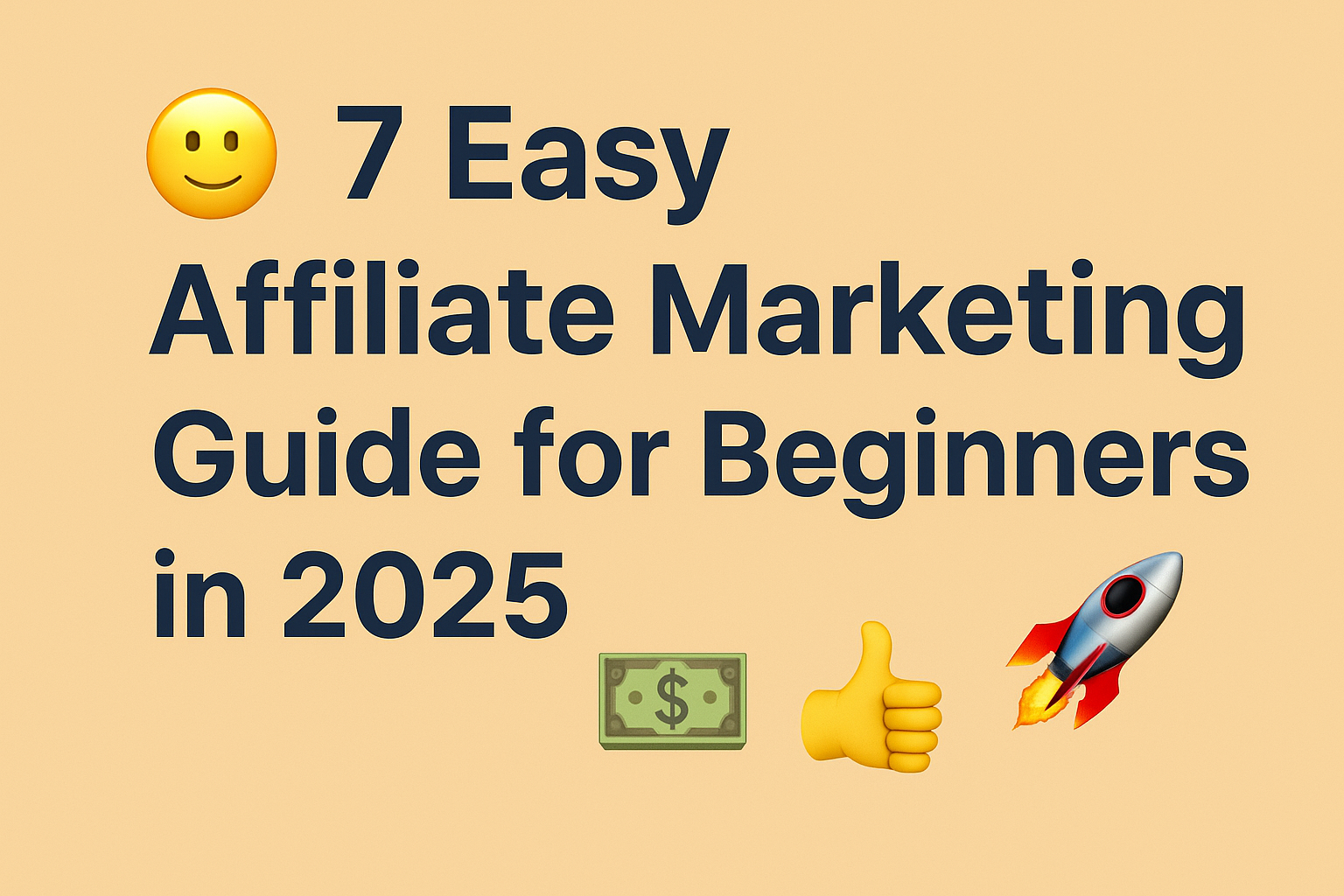 7 Easy Affiliate Marketing Guide for Beginners in 2025