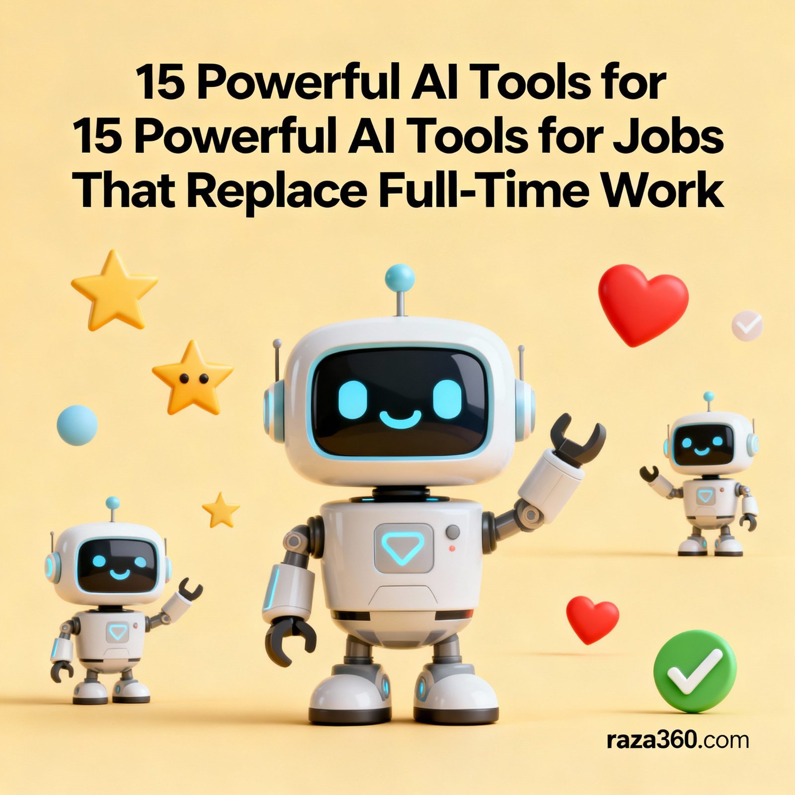 15 Powerful AI Tools for Jobs That Replace Full-Time Work