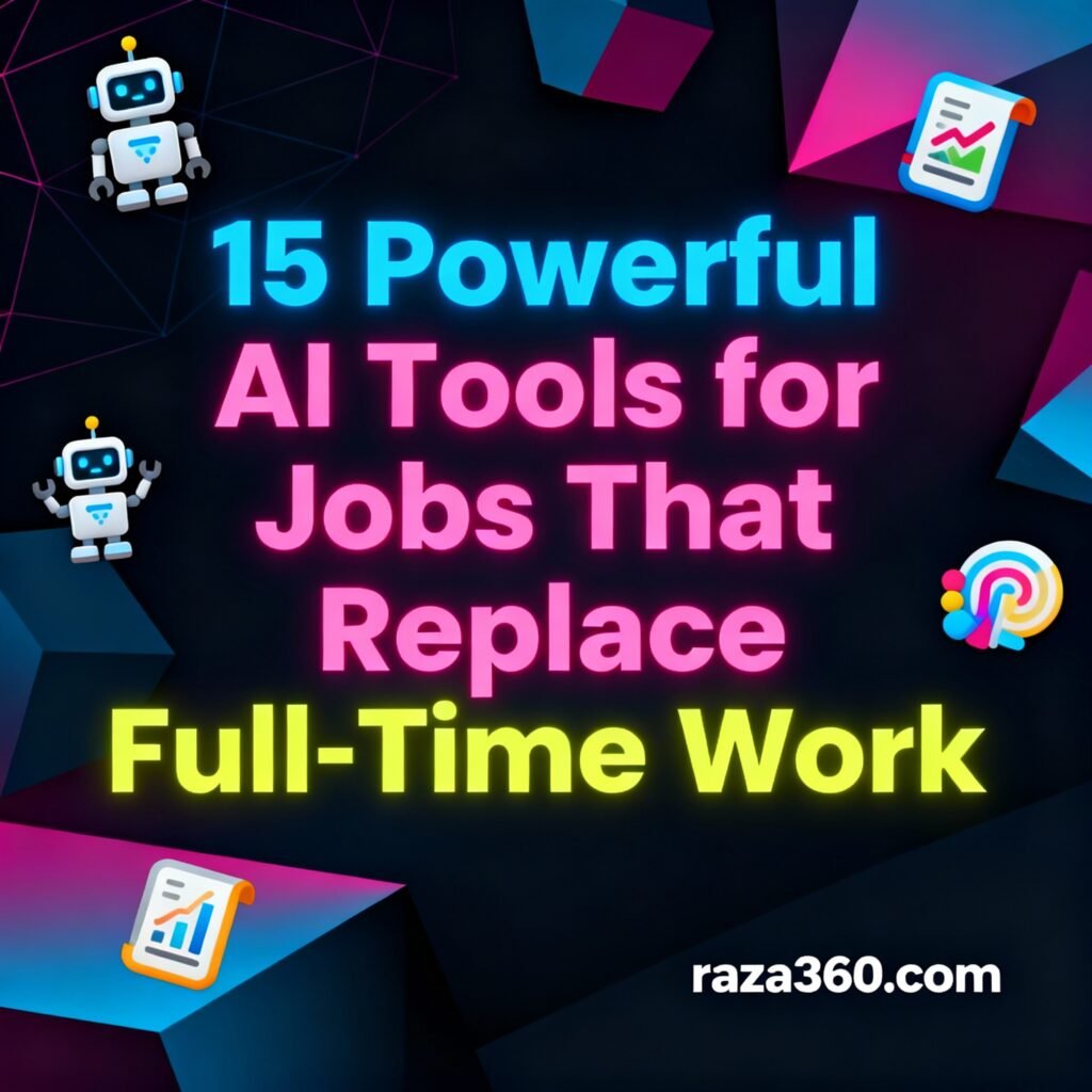 15 Powerful AI Tools for Jobs That Replace Full-Time Work