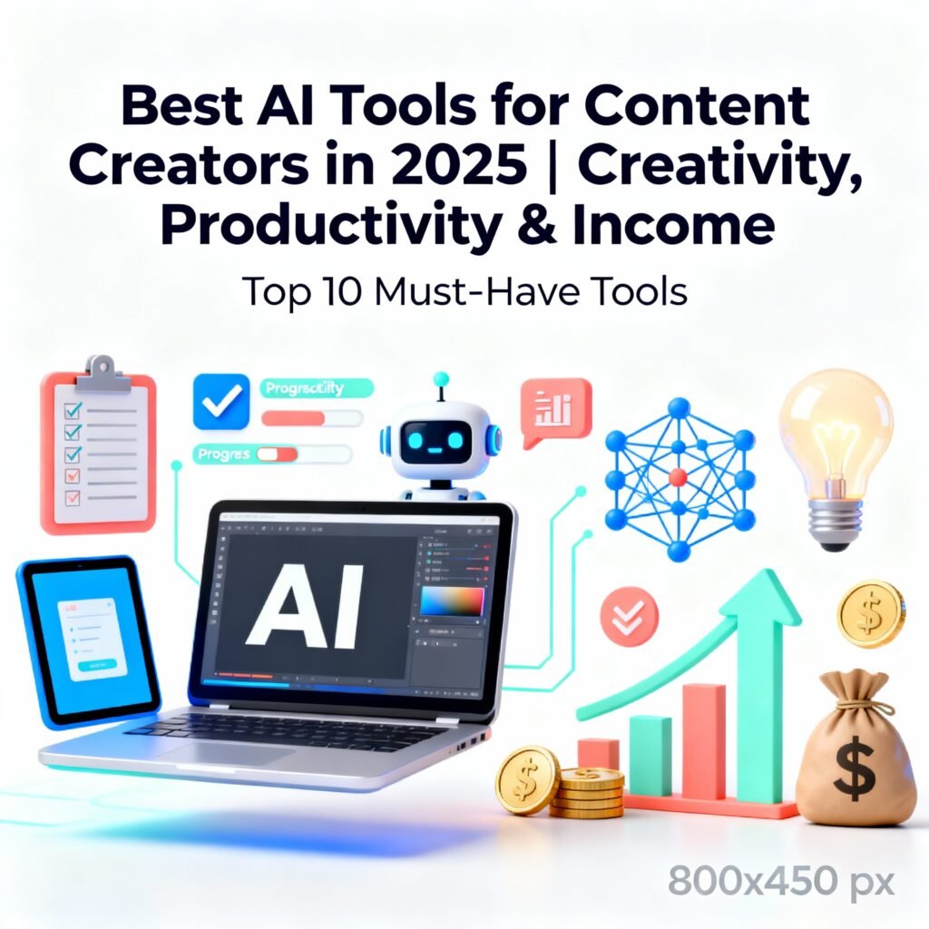 Best AI Tools for Content Creators in 2025 | Boost Creativity, Productivity & Income